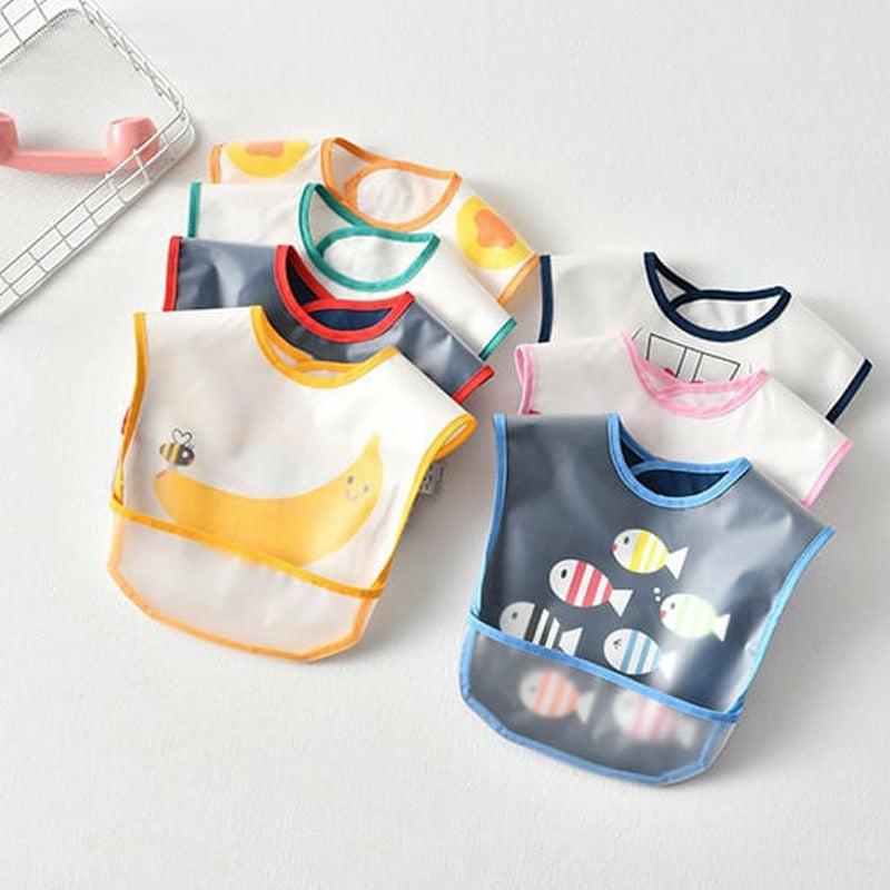 Baby Care |  Baby Eating Bib, Kids Waterproof Apron, Infant Feeding Bib With Pockets Baby Care Baby Care