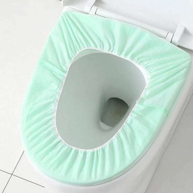 Bathroom & Laundry Supplies |  10 Pcs Disposable Waterproof Double-Layer Portable Toilet Seat Cover Bath & Laundry 10 Pcs Disposable Waterproof Double-Layer Portable Toilet Seat Cover