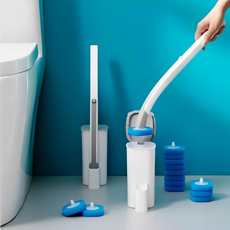 Bathroom & Laundry Supplies |  Disposable Head Toilet Cleaning Brush With Long Handle Bath & Laundry Bathroom & Laundry Supplies