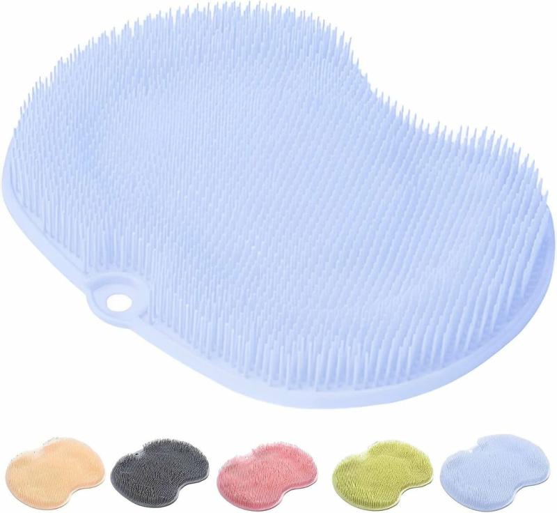 Bathroom & Laundry Supplies |  Non-Slip Silicone Mat, Bathroom Foot Scrub Massage Pad Bath & Laundry Bathroom & Laundry Supplies