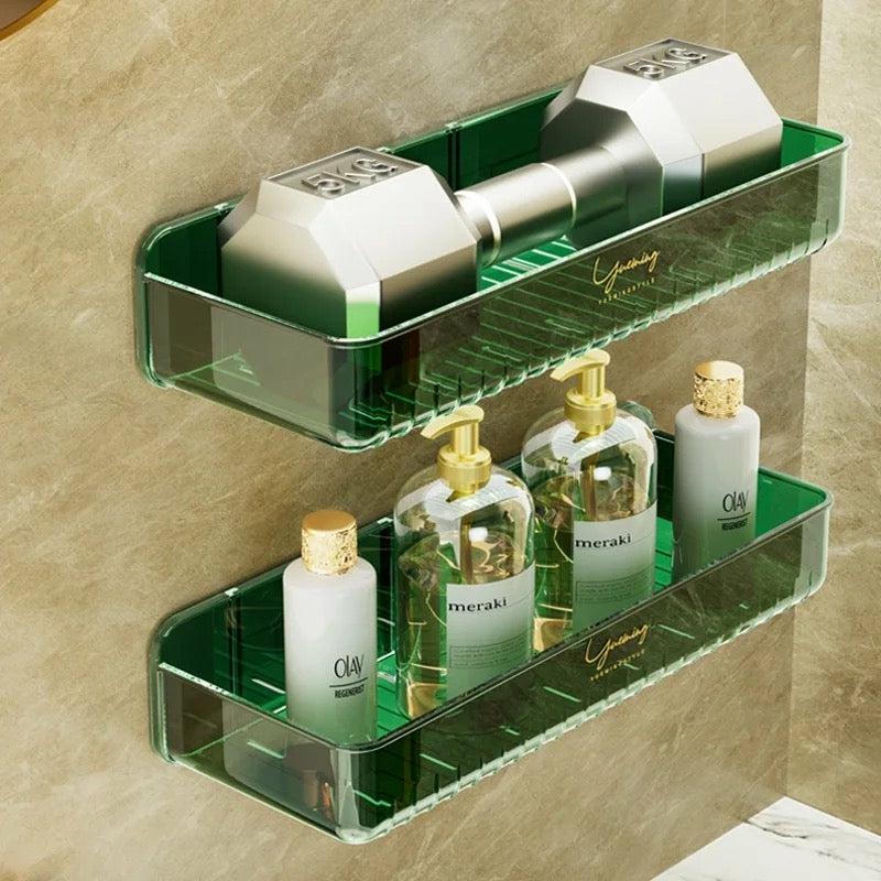 Bathroom Organization |  Bathroom Storage Rack – Wall-Mounted Organizer For Toiletries, Shampoo, And Cosmetics Bath & Laundry Bathroom Organization