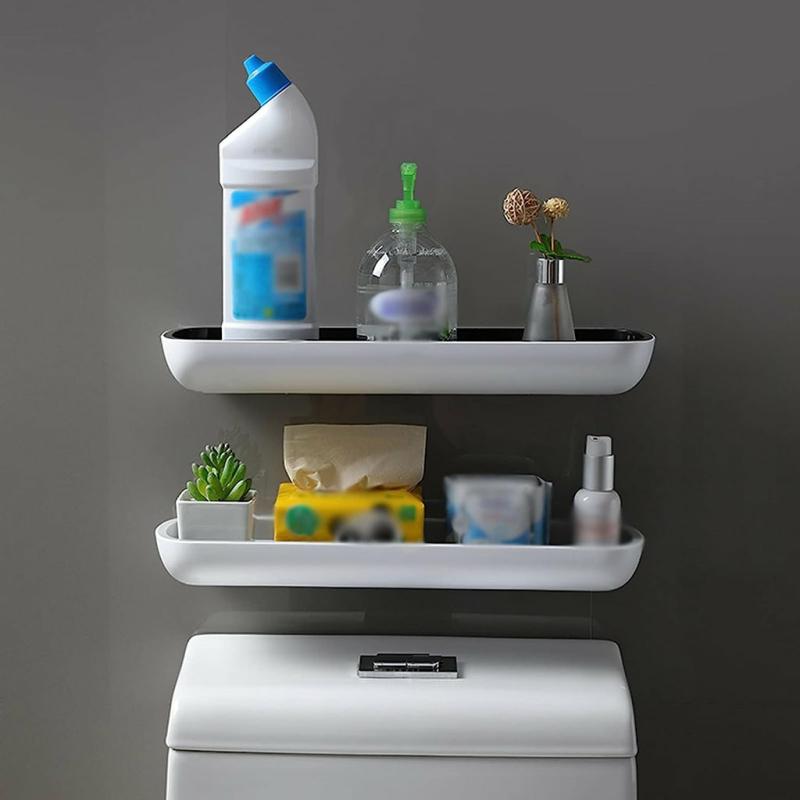 Bathroom Organization |  Ecoco Wall Mounted Punch Free Bathroom Storage Shelf Organizer Rack Bath & Laundry Bathroom Organization