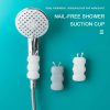 Bathroom Organization |  Silicone Suction Cup Wall Mount No Drilling Shower Head Holder Bath & Laundry Bathroom Organization