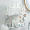 Bathroom Organization |  Wall Mount Punch-Free Storage Rack Bath & Laundry Bathroom Organization