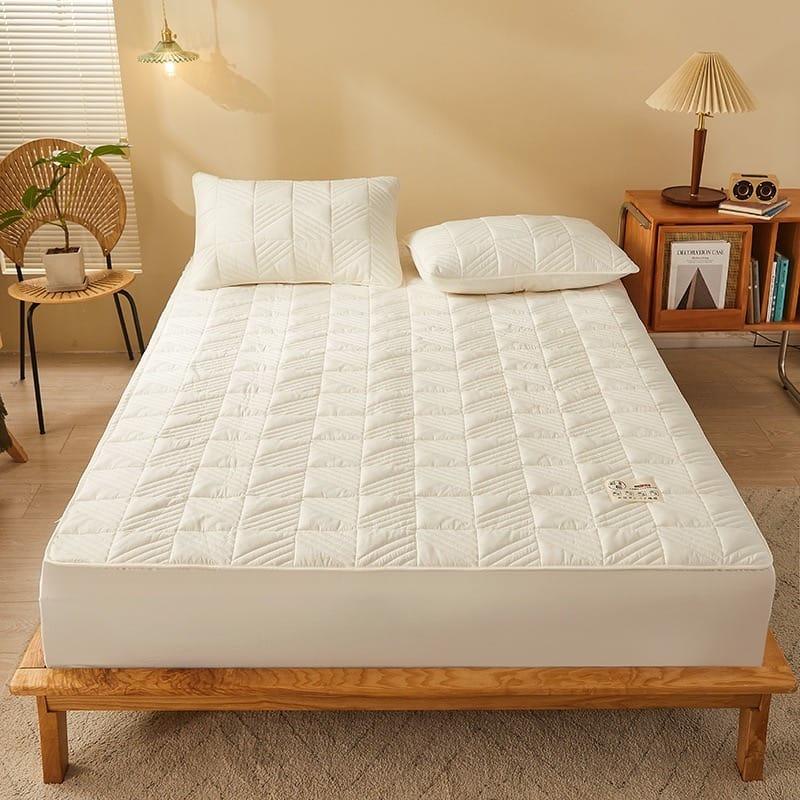 Bedsheet & Mattress |  100% Cotton Fitted Size Soft Flat Mattress Bed Sheet With 2 Pillow Case Bedsheet & Mattress 100% Cotton Fitted Size Soft Flat Mattress Bed Sheet With 2 Pillow Case