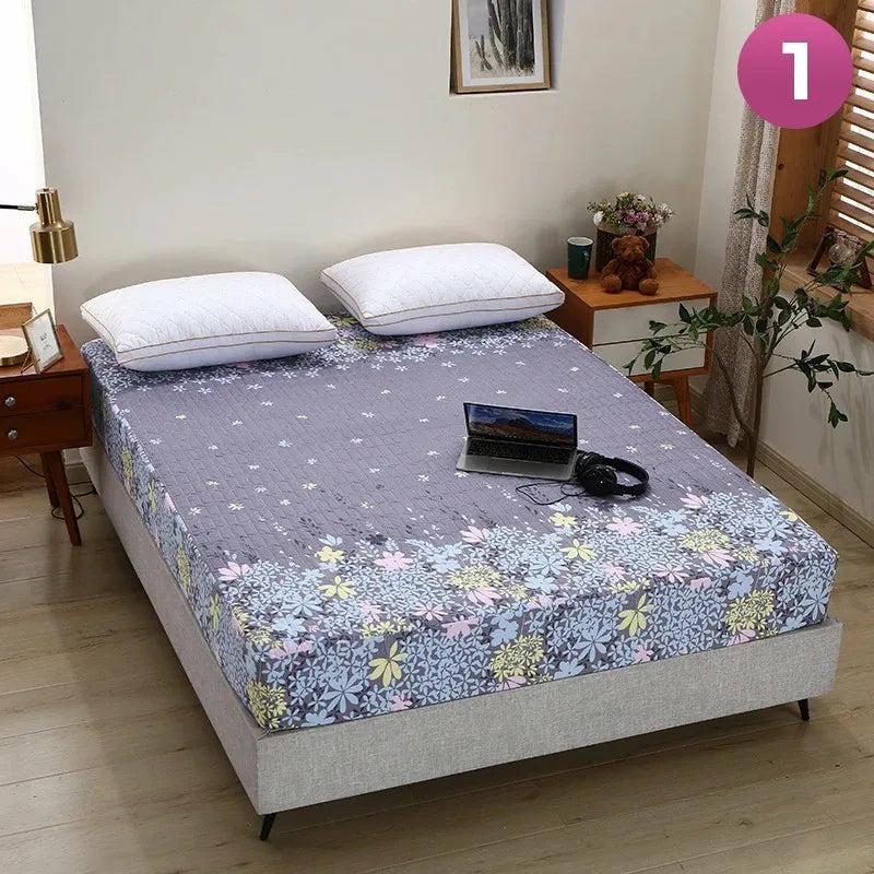 Bedsheet & Mattress |  Fitted Size Mattress Bed Sheet With 2 Pillow Case, Printed Waterproof Mattress Protector Bed Sheet Bedsheet & Mattress Bedsheet & Mattress