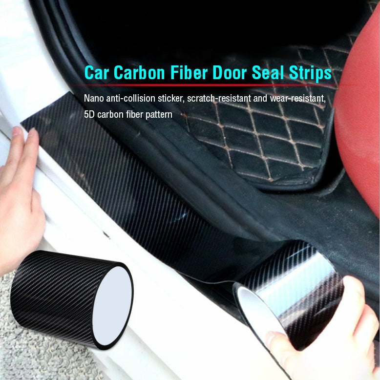 Car Accessories |  Anti-Scratch  5D Carbon Fiber Stickers For Bike And Car – Anti-Collision Tape, Car Door Seal Strip Car Accessories Anti-Scratch 5D Carbon Fiber Stickers For Bike And Car - Anti-Collision Tape, Car Door Seal Strip