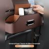 Car Accessories |  Car Seat Headrest Storage Organizer Box, Car Seat Cup, Tissue Box Holder Car Accessories Beige