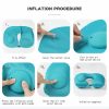 Car Accessories |  Inflatable U-Shape Travel Neck Pillow – Portable Sleeping Pillow For Planes, Trains, Cars Car Accessories Blue