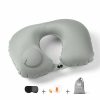 Car Accessories |  Inflatable U-Shape Travel Neck Pillow – Portable Sleeping Pillow For Planes, Trains, Cars Car Accessories Blue