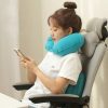 Car Accessories |  Inflatable U-Shape Travel Neck Pillow – Portable Sleeping Pillow For Planes, Trains, Cars Car Accessories Blue