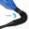 Car Accessories |  Portable Fuel Funnel,  Refueling Funnel For Cars And Motorcycles, Foldable Hose Tool Car Accessories Blue