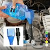 Car Accessories |  Portable Fuel Funnel,  Refueling Funnel For Cars And Motorcycles, Foldable Hose Tool Car Accessories Blue