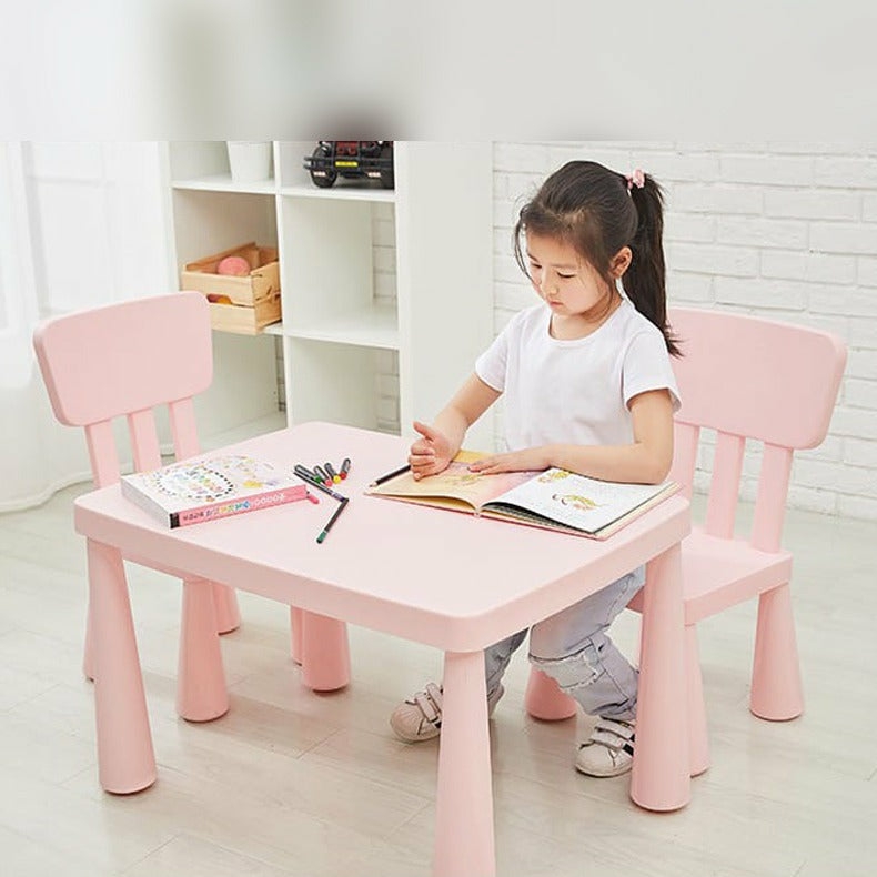 Child & Toddler |  Multi-Purpose Kids Table And Chair Set, Children Study Table Furniture Set For Home, Kindergarten Child & Toddler Blue