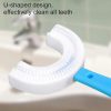 Child & Toddler |  U-Shaped Kids Toothbrush – 360 Degree Cleaning, Food-Grade Soft Silicone Brush Head Child & Toddler Blue