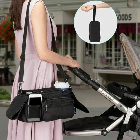 Diaper Bags |  Stroller Organizer Bag, Stroller Storage Bag With Shoulder Strap Diaper Bags Back