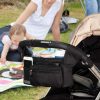 Diaper Bags |  Stroller Organizer Bag, Stroller Storage Bag With Shoulder Strap Diaper Bags Back