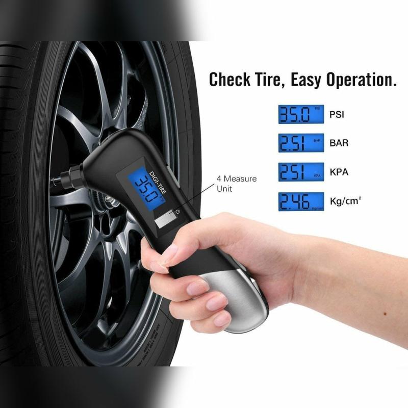 Diy & Tools |  9 In 1 Digital Tire Pressure Gauge – Multifunctional Rescue Tool Kit, Flashlight With Tire Pressure Measuring Car Accessories 9 In 1 Digital Tire Pressure Gauge - Multifunctional Rescue Tool Kit, Flashlight With Tire Pressure Measuring