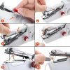 Diy & Tools |  Electric Handheld Sewing Machine – Mini Portable Cordless Quick Stitch Tool With Accessories Diy & Gadgets Diy & Tools