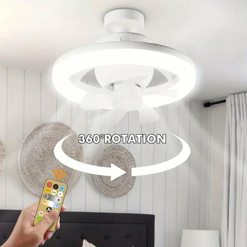 Electronics & Smart Home |  360° Rotation Led Fan Light, 3 Speed Ceiling Fan With Remote Control Electronics & Lighting 360° Rotation Led Fan Light, 3 Speed Ceiling Fan With Remote Control