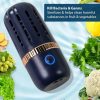 Electronics & Smart Home |  Electric Waterproof Fruit Vegetable Washing Machine ‐ Fruit Vegetable Wireless Purifier Cleaner Electronics & Lighting Blue