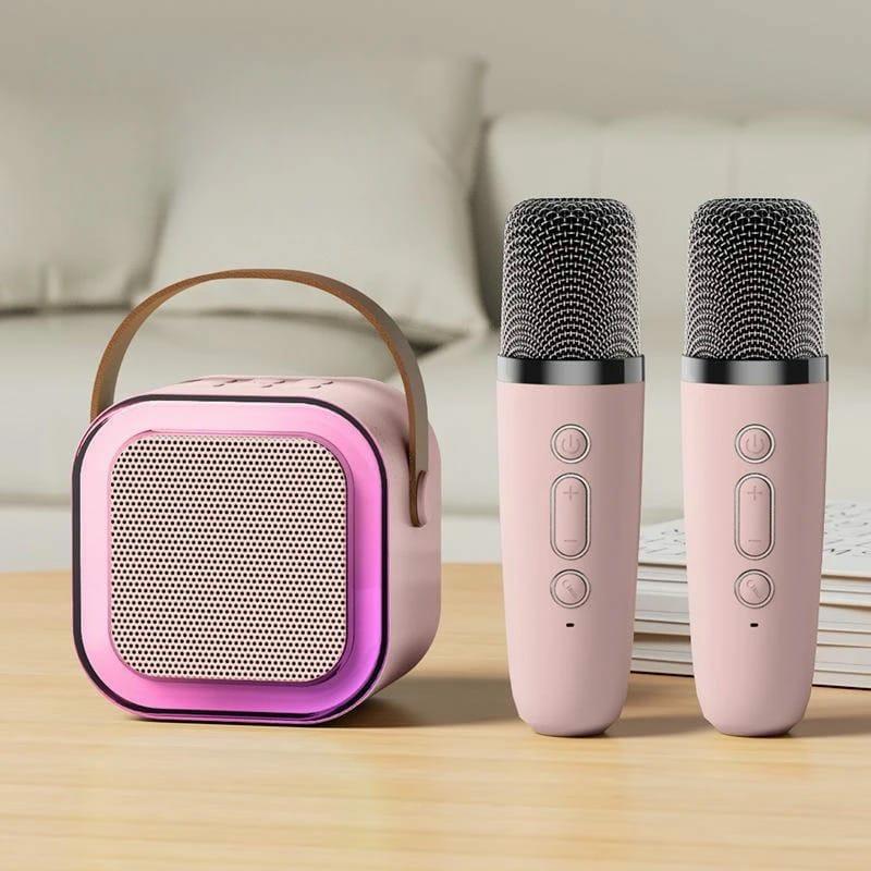 Electronics & Smart Home |  Mini Bluetooth Speaker With Wireless Karaoke Microphone, Handheld Karaoke Stereo, Pocket Karaoke Audio System Electronics & Lighting Beige