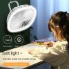 Electronics & Smart Home |  Portable Usb Rechargeable Mini Desk Fan With Lamp Electronics & Lighting Electronics & Smart Home