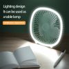 Electronics & Smart Home |  Portable Usb Rechargeable Mini Desk Fan With Lamp Electronics & Lighting Electronics & Smart Home