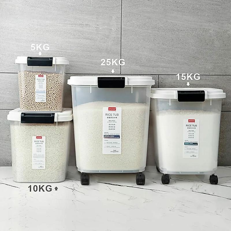 Food Dispensers & Storage |  Airtight Grain Storage Box, Rice Storage Container, Rice Bucket For Kitchen Food Dispensers & Storage Airtight Grain Storage Box, Rice Storage Container, Rice Bucket For Kitchen