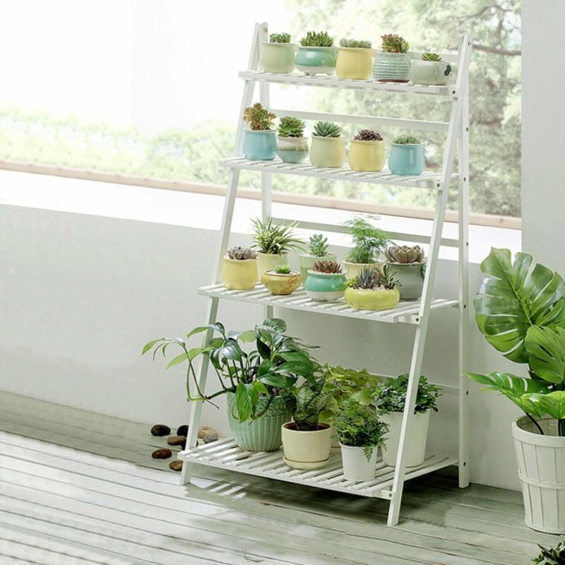 Gardening & Outdoor |  4 Layer Foldable Indoor Wooden Plant Stand, Display Ladder Plant Shelf Gardening & Outdoor 4 Layer Foldable Indoor Wooden Plant Stand, Display Ladder Plant Shelf