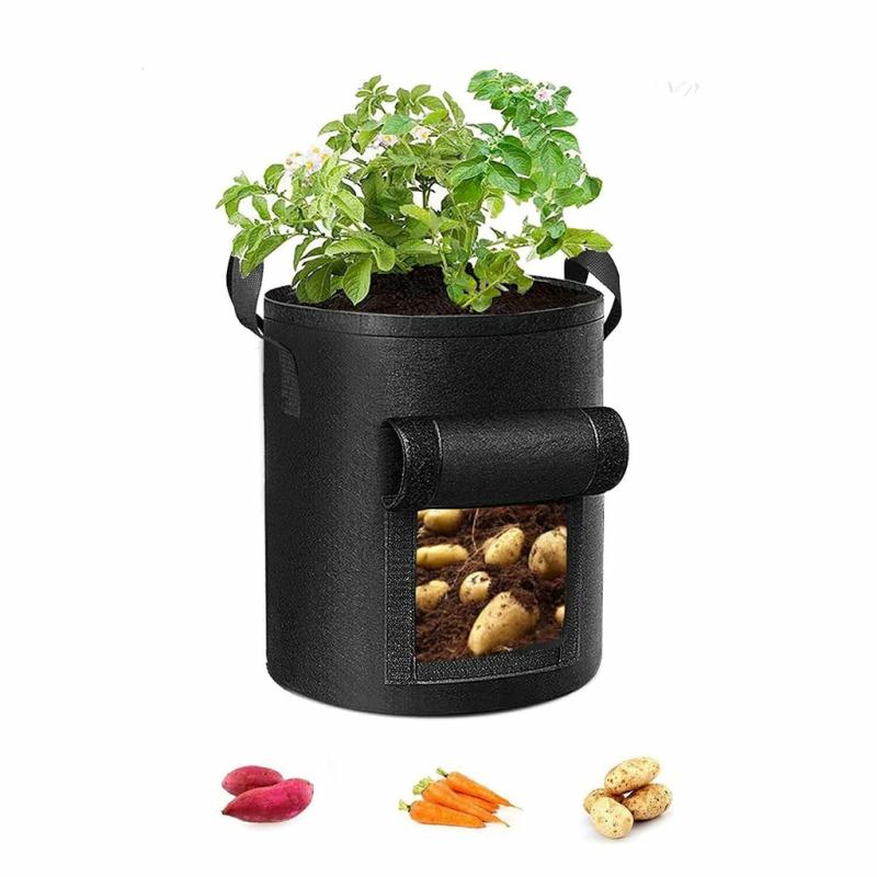 Gardening & Outdoor |  Potato Grow Bags Durable Handle Nonwoven Fabric (2 Pcs) Travel & Outdoor Gardening & Outdoor