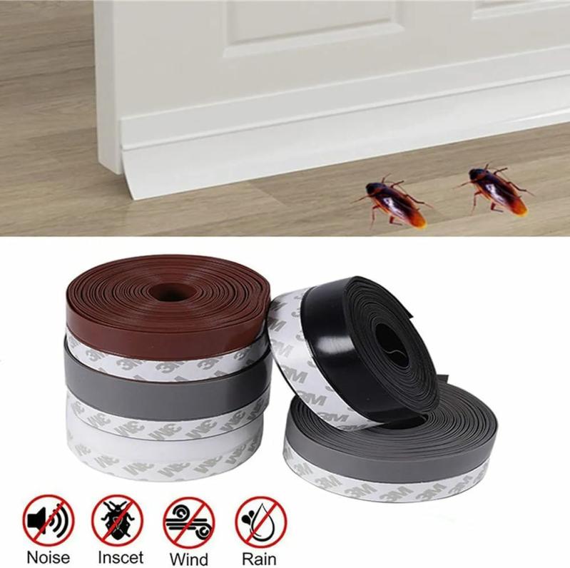 Home Care |  Door Sealing Tape, Insectproof, Windproof, Soundproof, Dustproof Door Window Seal Strip Home & Decor Black