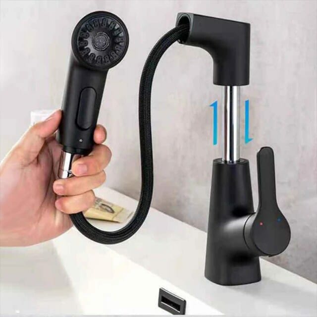 Home Care |  Wash Basin Faucet Modern Bathroom Pull Out Mixer Tap Set Bath & Laundry Bathroom & Laundry Supplies