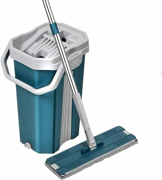 Home & Cleaning |  360° 2In1 Flat Mop – Self-Wash And Squeeze Dry Flat Mop With Bucket 2 Mop Pads Home & Cleaning 360° 2In1 Flat Mop - Self-Wash And Squeeze Dry Flat Mop With Bucket 2 Mop Pads