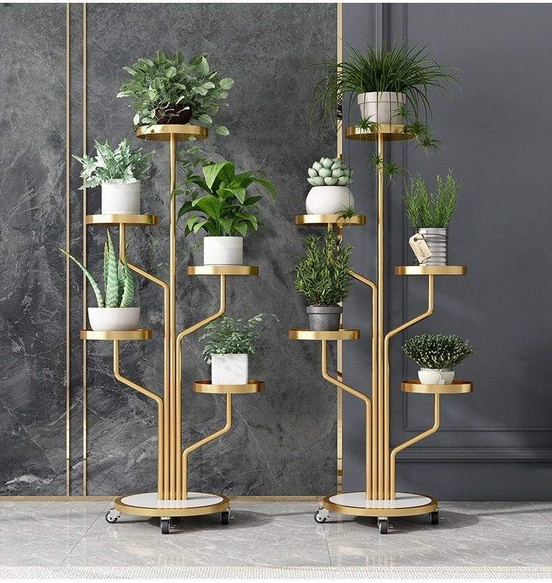 Home Decor |  5 Layer Indoor Plant Stand With Movable Wheel Home & Decor 5 Layer Indoor Plant Stand With Movable Wheel