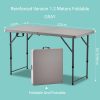 Home Furnishing |  Multi-Purpose Foldable Table, Outdoor Indoor Height Adjustable Portable Table, Dining Camping Work Table Home & Decor Blue