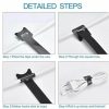 Home Organization |  10Pcs Reusable Wire And Cable Ties Strap – Adjustable Cord Organizers For Home And Office Home & Decor 10Pcs Reusable Wire And Cable Ties Strap - Adjustable Cord Organizers For Home And Office