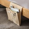 Home Organization |  Felt Bedside Storage Bag – Sofa Bed Hanging Pocket Organizer For Remote, Books, Laptop Home & Decor Beige