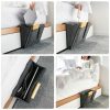 Home Organization |  Felt Bedside Storage Bag – Sofa Bed Hanging Pocket Organizer For Remote, Books, Laptop Home & Decor Beige