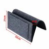 Home Organization |  Felt Bedside Storage Bag – Sofa Bed Hanging Pocket Organizer For Remote, Books, Laptop Home & Decor Beige