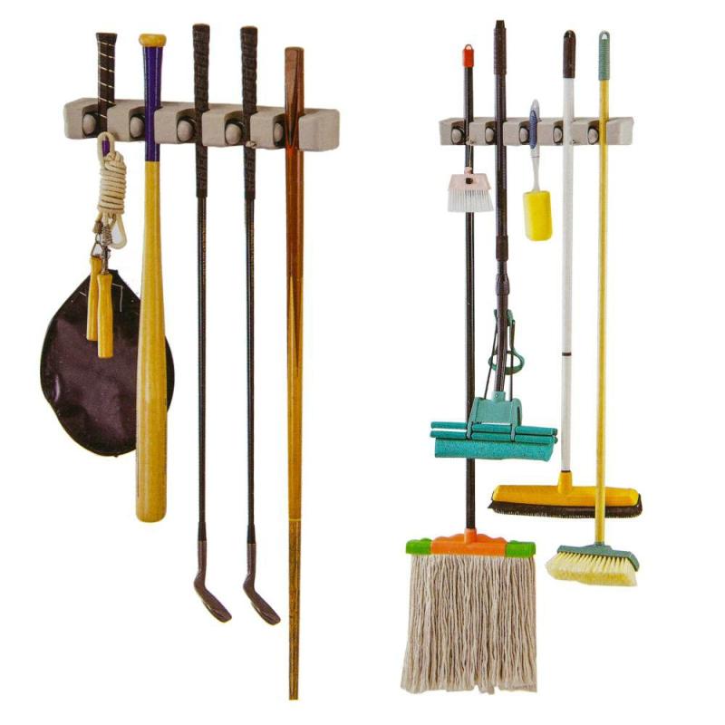 Home Organization |  Magic Mop Holder Broom Organizer Bath & Laundry Bathroom Organization