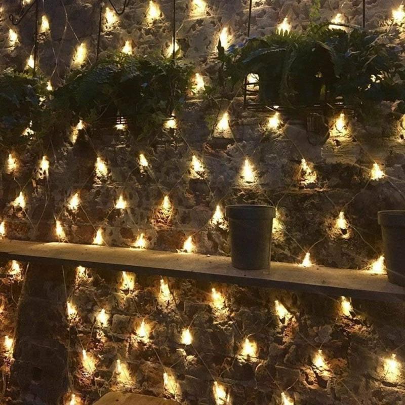 Indoor Lighting & Shade Lamps |  Solar Led Mesh String Lights – Warm Light Decoration For Parties, Occasions, And Festivities, Indoor Outdoor Decor Electronics & Lighting Indoor Lighting & Shade Lamps