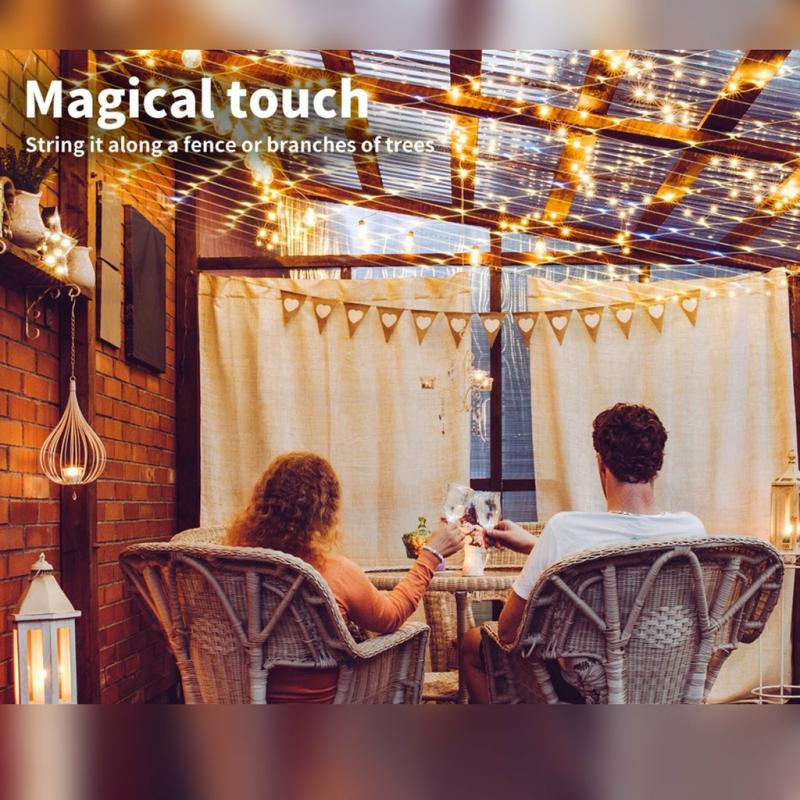 Indoor Lighting & Shade Lamps |  Solar Led Mesh String Lights – Warm Light Decoration For Parties, Occasions, And Festivities, Indoor Outdoor Decor Electronics & Lighting Indoor Lighting & Shade Lamps