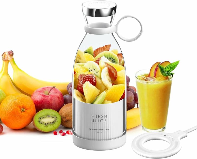 Juicers, Blenders & Grinders |  350Ml Portable Instant Smoothie Juicer Blender, With Juicer Cup & Wireless Charger Juicers, Blenders & Grinders 350Ml Portable Instant Smoothie Juicer Blender, With Juicer Cup & Wireless Charger