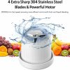 Juicers, Blenders & Grinders |  350Ml Portable Instant Smoothie Juicer Blender, With Juicer Cup & Wireless Charger Juicers, Blenders & Grinders 350Ml Portable Instant Smoothie Juicer Blender, With Juicer Cup & Wireless Charger