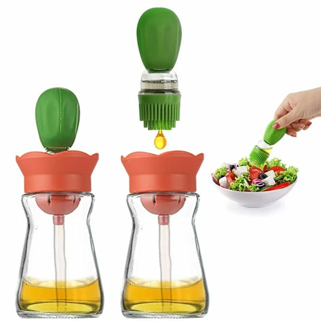 Kitchen Improvement |  180Ml Oil Dispenser Spray Bottle With Silicone Brush Kitchen Improvement 180Ml Oil Dispenser Spray Bottle With Silicone Brush