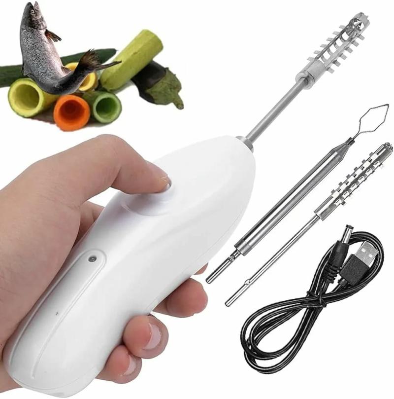 Kitchen Improvement |  Electric Fish Scale Remover, Stainless Steel Vegetable And Fruit Corer Spiralizer Scraping Scale Machine Electronics & Lighting Electric Fish Scale Remover, Stainless Steel Vegetable And Fruit Corer Spiralizer Scraping Scale Machine