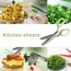 Kitchen Improvement |  Kitchen Scissor, Stainless Steel 5 Blade Kitchen Gadget, Multi-Layer Herb Scissors Cookware, Cutleries & Mugs Cookware, Cutleries & Mugs