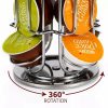 Kitchen Organization |  24 Coffee Pod Holder – Rotating Chrome Tower Storage Stand For Coffee Capsules Cookware, Cutleries & Mugs 24 Coffee Pod Holder - Rotating Chrome Tower Storage Stand For Coffee Capsules