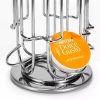 Kitchen Organization |  24 Coffee Pod Holder – Rotating Chrome Tower Storage Stand For Coffee Capsules Cookware, Cutleries & Mugs 24 Coffee Pod Holder - Rotating Chrome Tower Storage Stand For Coffee Capsules